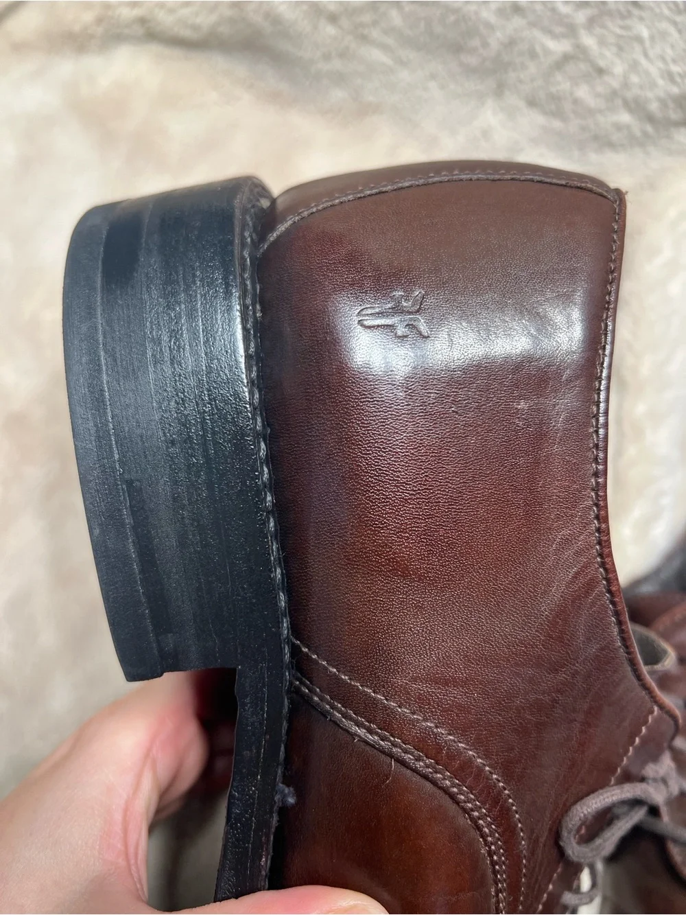 Frye men's brown leather oxford dress shoes Size 11 D